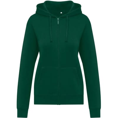 Originals Hooded Full Zip Women – Bottle Green XS