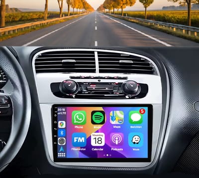 Autoradio 2/32GB met Carplay en Android auto | Geschikt voor Seat Altea en Toledo 2004-2015 | Radio scherm met Navigatie | 2004 2005 2006 2007 2008 2009 2010 2011 2012 2013 2014 2015 | XL
