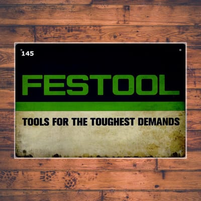 Wandbordje Festool Logo Gereedschap