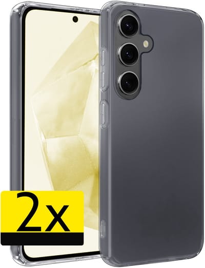 Hoesje - 2 Stuks - Geschikt voor Samsung Galaxy A36 - Sterk & Shockproof - Case Siliconen - Back Cover - Telefoon Hoes - Telefoonhoesjes - Transparant