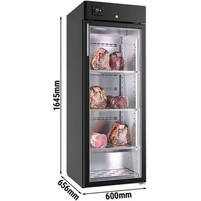 GGM Gastro Dry Aging Fleischreifeschrank - 600mm - 1 Glastür - Schwarz