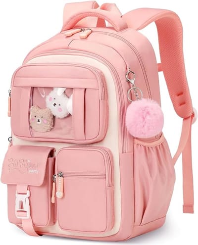 DailySupplies® Boekentas Meisjes Lagere School - Schooltas Eersteleerjaar Groot - Roze