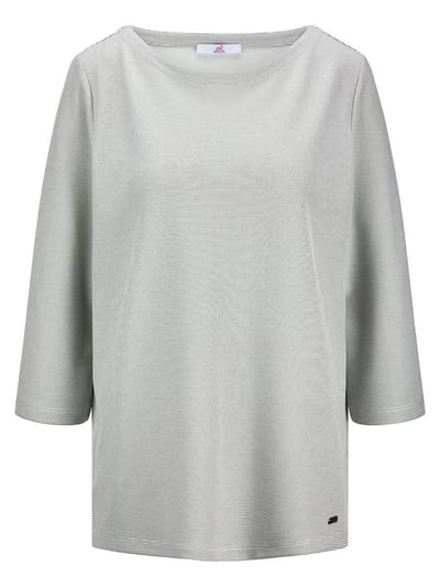 Shirt een boothals Van Emilia Lay wit