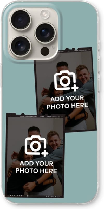 Gepersonaliseerd - Case Company® - Hoesje geschikt voor iPhone 16 Pro hoesje - Polaroid Zwart - Soft Cover Telefoonhoesje - Bescherming aan alle Kanten en Schermrand