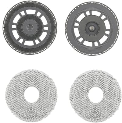 Dailygoods- Veegpads met Reservehouder - 2 Stuks - Vervangingsonderdelen voor Dreame X20/X30/S10 Pro Ultra - Hoogwaardige ABS Materialen - Zachte Chenille Doeken - Mopdoeken