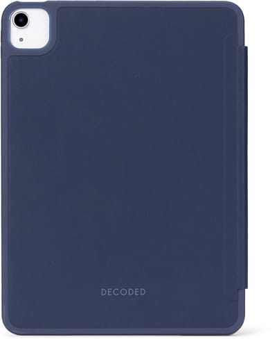 DECODED Siliconen Slim Case voor iPad Air 11 Inch - iPad Hoes - Beschermhoes met Standfunctie, Auto Wake/Sleep, Apple Pencil Compatibel en Magneetsluiting - Blauw