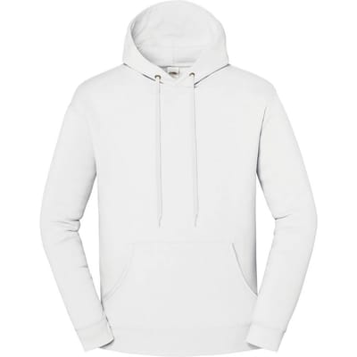 Fruit of the Loom Heren Iconic Premium Hoodie (Wit)
