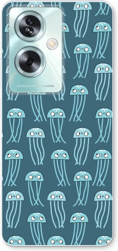 Case Company® - Hoesje geschikt voor Oppo A79 hoesje - Kwallie - Soft Cover Telefoonhoesje - Bescherming aan alle Kanten en Schermrand