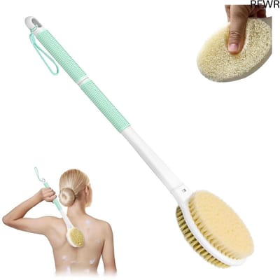 RFWR® Exfoliërende Rugschrobber met Long Handle - Doucheborstel voor Diepe Reiniging en Comfortabel Baden