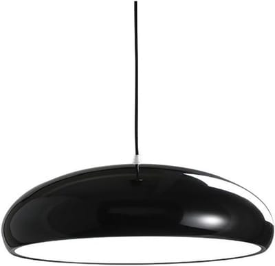Emvae Hanglamp - Hanglamp Eetkamer - Eettafel Lamp - 35 cm Diameter - Metaal - E27 Fitting - Zwart
