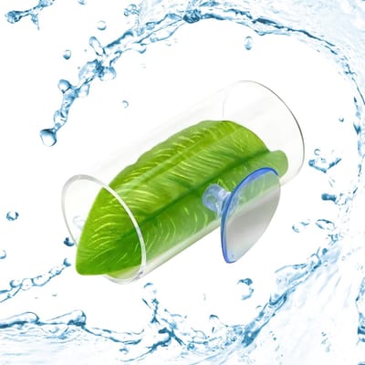 Dailygoods- Acryl Buis - Betta Vis Habitat - Verstop Buis - Speelgoed voor Kleine Vis - Met Zuignappen - Ideaal voor Garnalen - Aquariumdecoratie