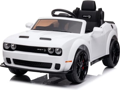 Dodge Challenger SRT Wit | 12V Kinderauto