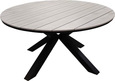 Ronde tuintafel Cyprus ø120cm | Wood | Polywood & Aluminium