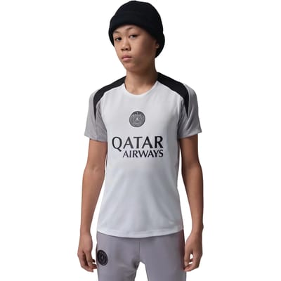 Nike PSG Strike Trainingsshirt 25/26 - Wit/Grijs/Zwart - Maat S (128-137) - Kids