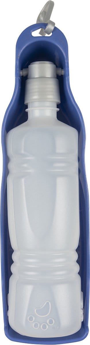 Duvoplus - Waterfles - Hond - Reis Drinkfles 500ml - Tray Blauw - 1st