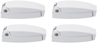 Dailygoods- Bagagedeurhouder - 4 Stuks - Wit Plastic - Veiligheid - Compact Ontwerp - Duurzaam Materiaal - Ideaal voor Campers/Caravans - Deurvanger