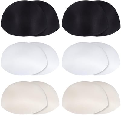 Dailygoods- Borstvullingen - Push-up Pads - 3 Kleurvarianten - Zachte Sponsconstructie - Natuurlijke Vormondersteuning - Geschikt voor Jurken/Badpakken/Sportbeha's
