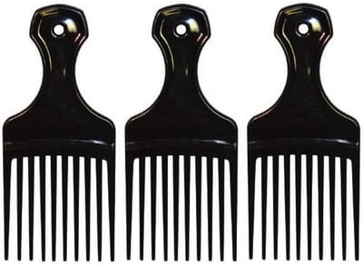 Haarkam en Lift - Volume Kam - Haar Volume Geven - 10 Tanden - 3 Stuks - Zwart
