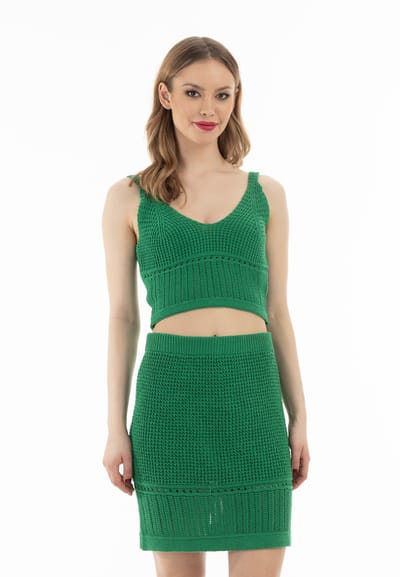 faina Gebreide tanktop