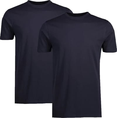 Lerros T-shirt 2 Pack T Shirts Ronde Hals 2003014 480 Mannen Maat - S