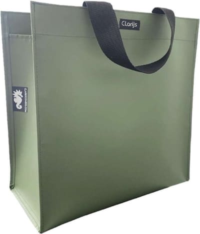 Clarijs shoppertas PVC 23L matt olijf