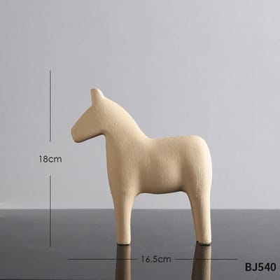Creatief Houten Paardenbeeld Schattig Dier Model Scandinavische Huisdecoratie Woonkamer Tafel Modern Kantoor Bureau Accessoires Cadeaus