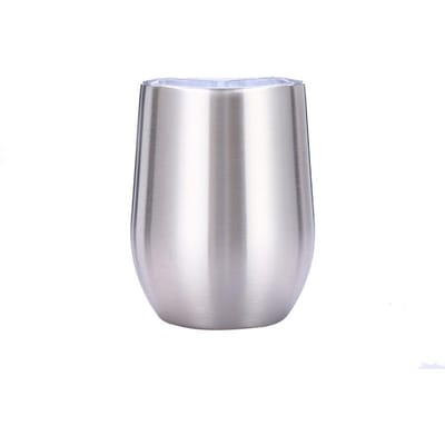 Tasse à œufs en acier inoxydable, tasse à œufs, tasse thermos arc-en-ciel, tasse à sublimation en forme de U, verre à liqueur 12oz white