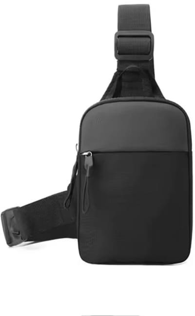 Heren schouder en borst tas - Sport - 2 vakjes - Telefoon - Pasjes - Money belt