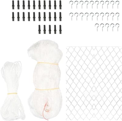 Kattennet Balkon - Veiligheidsnet Huisdier - Valpreventie Buiten - Weerbestendig Materiaal - 3x2m - Transparant