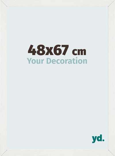 Your Decoration - Fotolijst 48x67 cm - MDF - Wit Geveegd - Mura
