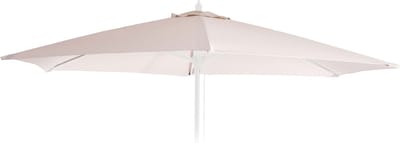 Vervangende hoes voor parasol Florida, parasolhoes Vervangende hoes, Ø 3 m polyester 6 baleinen ~ crème