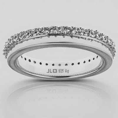 Cavill - Zilveren Ring Geplatineerd - 925 Sterling Zilver - 40 Cambodjaanse Zirkonia Pavé Rond 0,798 ct - Elegante Ronde Statement Ring 21x21 mm