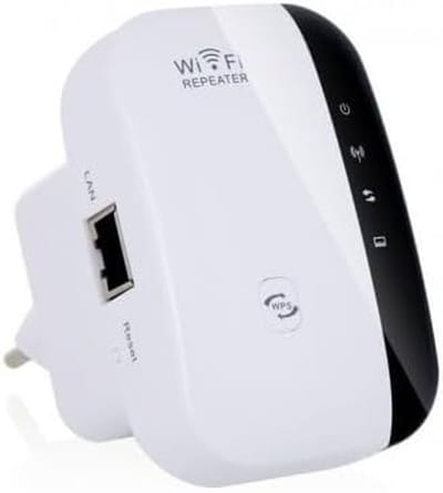 Wifi Versterker - Router Extender - Internet Uitbreiden - 300 Mbps Snelheid - 8 x 8 x 7 cm - Wit