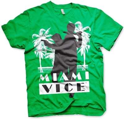 Miami Vice Silhuettes T-shirt Groen