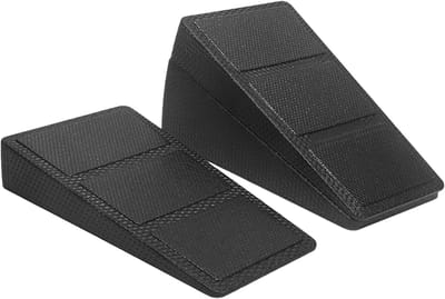 Kuitrekhoek - Schuine plank - Fitness training - Drie hoeken - 29.5 cm - Zwart