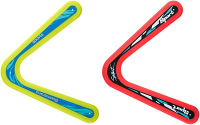 Eddy Toys Boemerang - Frisbee Speelgoed voor Buiten - Boemerang met Bereik 15-20 Meter - Driehoekige Boemerang voor Kinderen - Assorti Kleuren - 1 Willekeurige Kleur