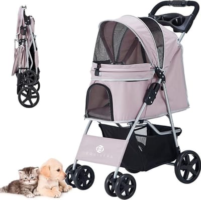Equivera Hondenbuggy - Honden Buggy - Hondenbuggy's - Hondenbuggy All Terrain - Hondenbuggy Comfort - Hondenwagen - Kinderwagen voor Hond - Kinderwagen voor Honden