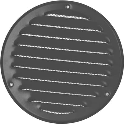 Ronde Ventilatie Rooster met Insectenhor - Metalen Luchtrooster voor Toevoer en Afvoer