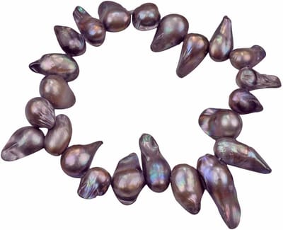 Zoetwater parel armband Pearl Blister Taupe - echte parels - taupe - grijs - bruin - elastisch - luxe sieraden zakje - parel armband dames - zoetwaterparel - elastisch parel armband