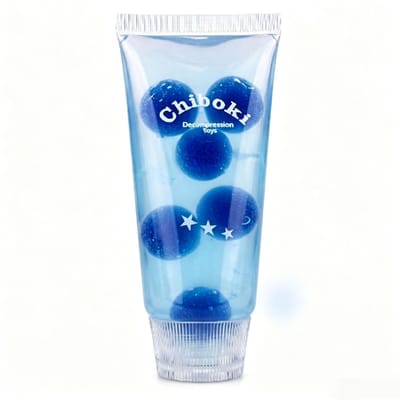 Dentifrice Forme Boule Anti-Stress Modulable Jouet Squishy Sans Rebond Sensation Confiture ASMR Jouets Fidget Boîte Aveugle pour Enfants et Adultes Cadeaux Anti-Stress blue