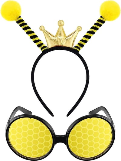 Bijenkostuum met lieveheersbeestje antenne, hoofdband en bril set voor Halloween en cosplay feestjes