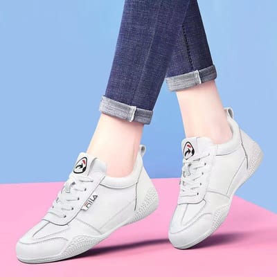 Dames Schoenen Witte Schoenen Zomer Nieuwe Casual Schoenen Dames Zachte Zool Buiten Sport Schoenen, Modieuze Hardloopschoenen Wandelschoenen 35 white