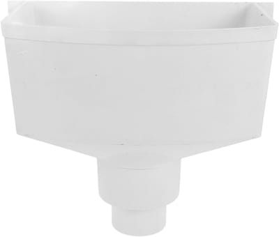 Regengootadapter - Afvoeraansluiting Regenpijp - Waterafvoer Verbeteren - Brede Opening Ontwerp - 33.2 x 27.8 x 18 cm - Wit