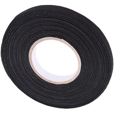 Multifunctionele Zelfklevende Anti-Piep Rammel Vilt Automotive Kabelboom Tape 9mm x25m black