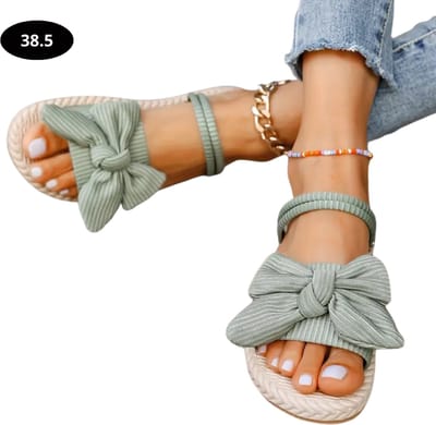 Livano Slippers Dames - Teenslippers - Flip Flops - Comfortabel - Zomer - Groen - 38.5