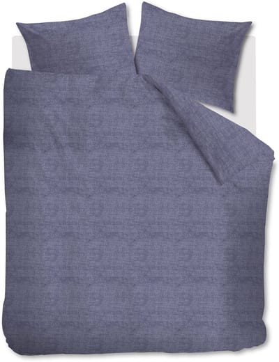 Ambiante Edo dekbedovertrek - Lits-Jumeaux XL - 260 x 200/220 cm - Marineblauw