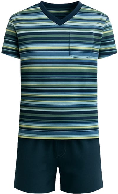 Charlie Choe pyjama heren - blauw - N59191-39 - maat L