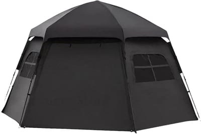 Kampeer Schuilplaats - Outdoor Tent - Bescherming Buiten - Waterdicht en UV-beschermend - 350x350x200cm - Zwart