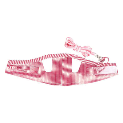 Dailygoods- Harnas Draagbaar - Harnas/Riem voor Kleine Dieren - Harnas voor Cavia's - Comfortabel Katoen - Lichtgewicht Ontwerp - IJzeren Gespslot - Huisdierharnas