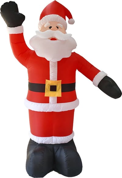 Gerimport Grote opblaasbare kerstman - 180 cm - met led verlichting - kerstdecoratie